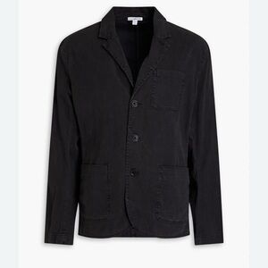 James Perse Black Lightweight Shirt Jacket